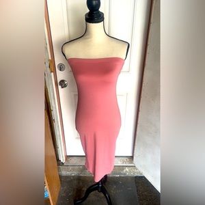 Strapless tube dress